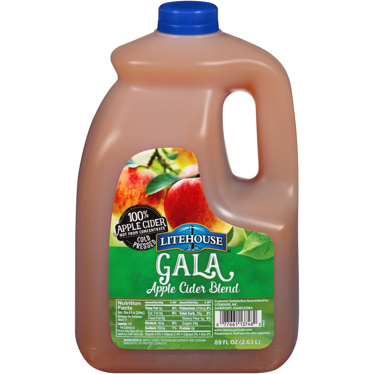 slide 1 of 14, LiteHouse Gala Apple Cider Blend 89 fl. oz. Plastic Jug, 89 fl oz