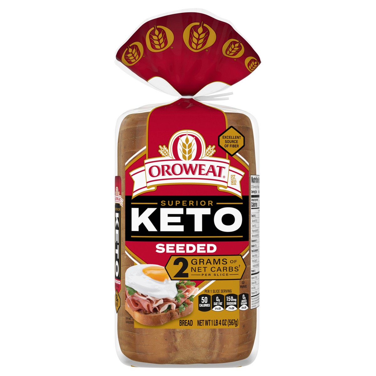 slide 1 of 7, Oroweat Superior Keto Bread, 20 oz, 567 g