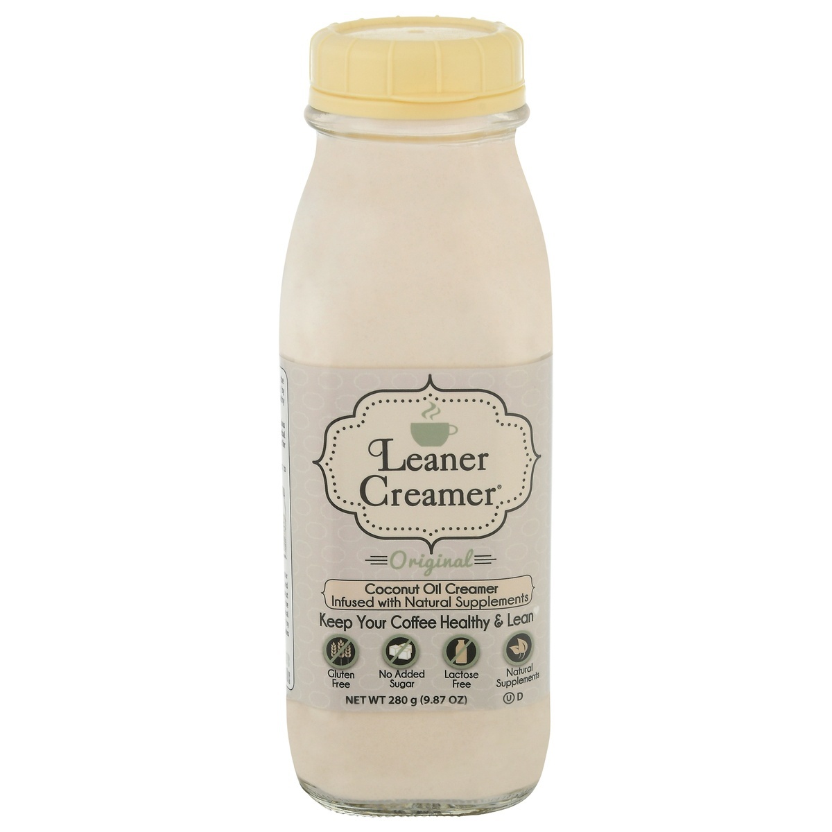 slide 1 of 1, Leaner Creamer Original Coconut Oil Creamer, 9.87 oz