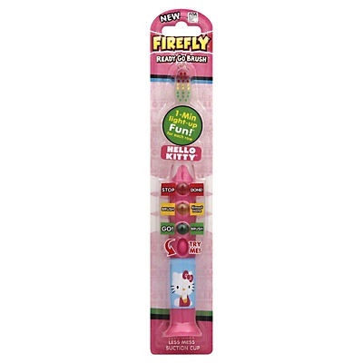 slide 1 of 3, Dr. Fresh Firefly Hello Kitty Ready To Go Toothbrush, 1 ct