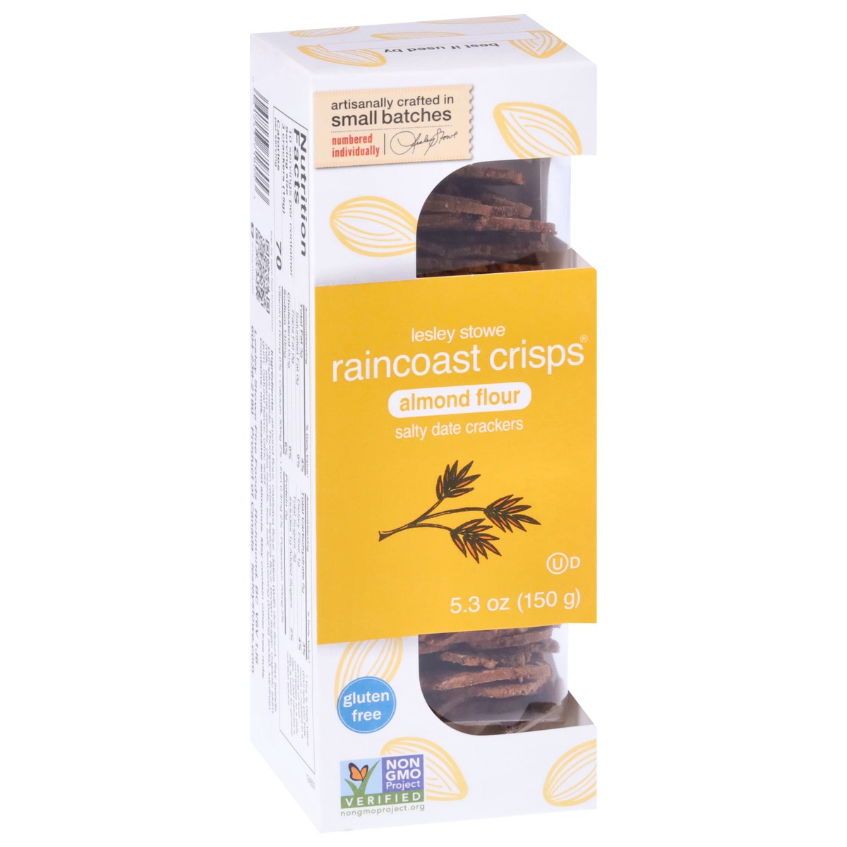 slide 5 of 9, Raincoast Crisps Almond Flour Salty Date Crackers 5.3 oz, 5.3 oz