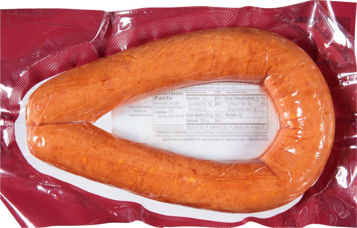 slide 6 of 7, Johnsonville Smoked Beddar With Cheddar Sausage 13.5 oz, 13.5 oz