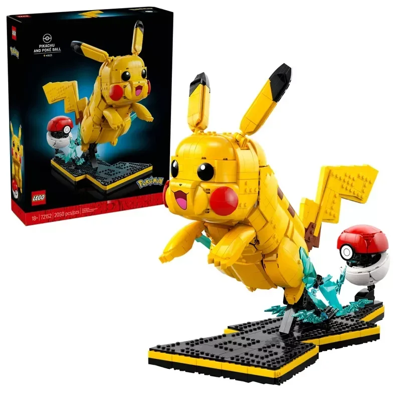 slide 1 of 6, LEGO Pokémon Pikachu and Poké Ball - 2050 pc, 2050 ct