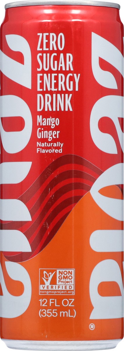 slide 6 of 14, Zevia Zero Sugar Mango Ginger Energy Drink 12 fl oz, 12 fl oz