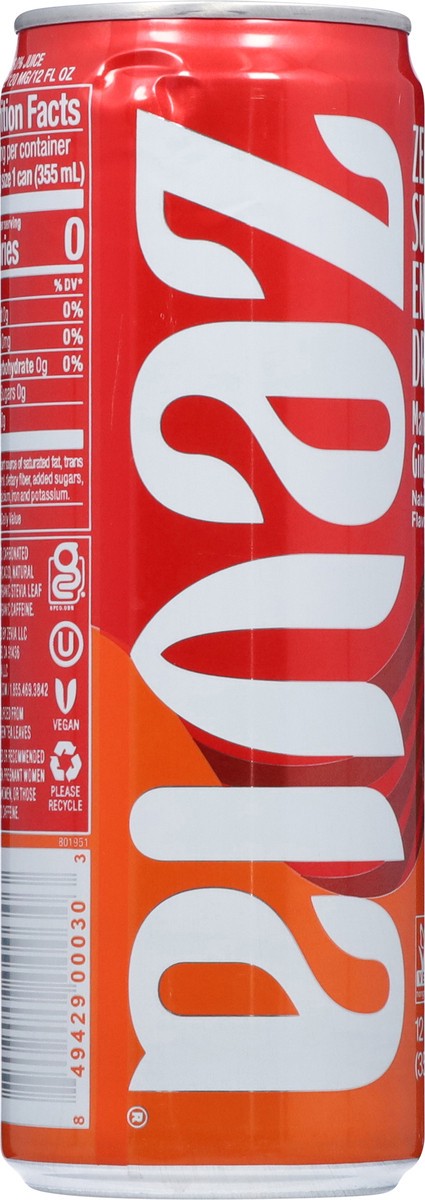 slide 11 of 14, Zevia Zero Sugar Mango Ginger Energy Drink - 12 fl oz, 12 fl oz