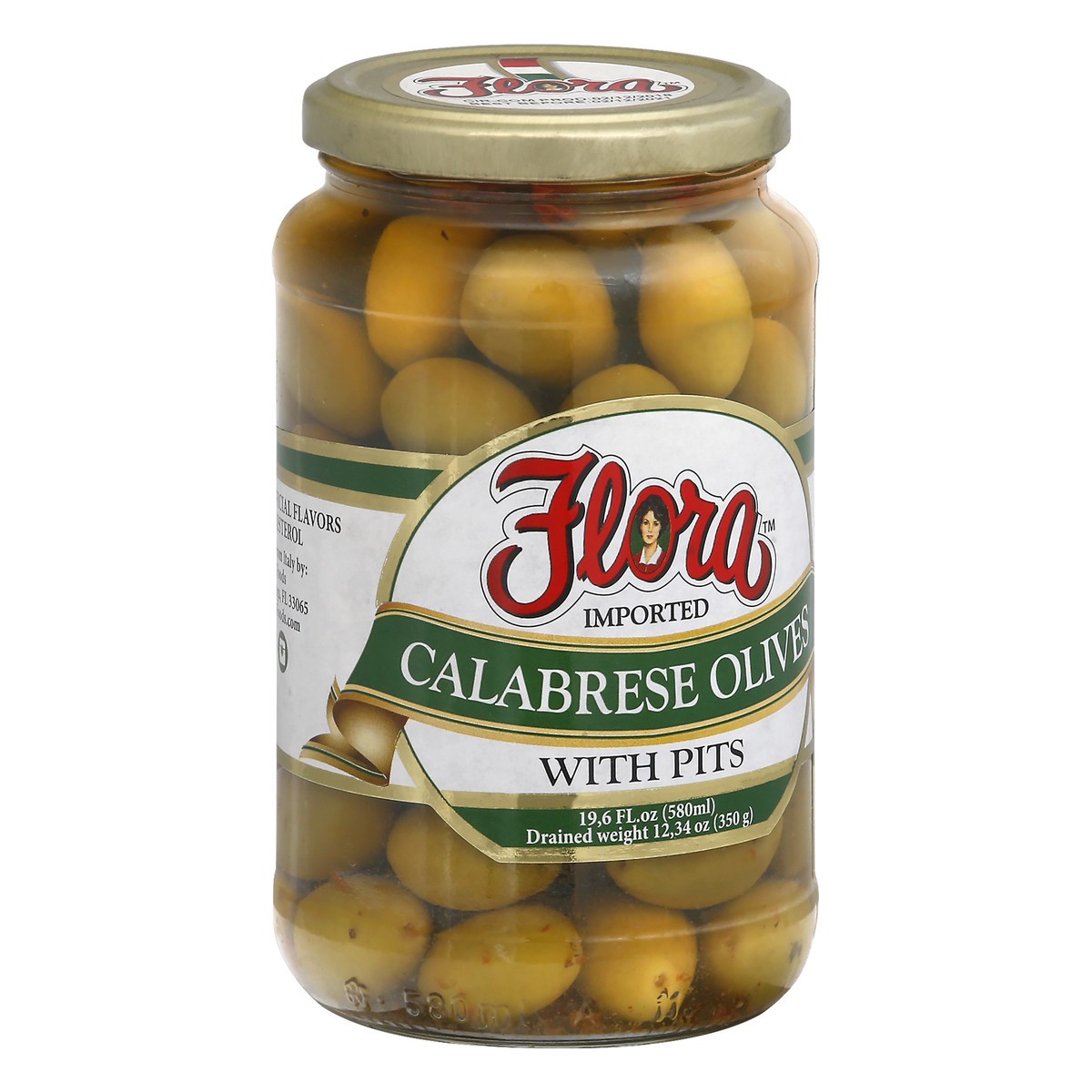 slide 4 of 12, Flora With Pits Calabrese Olives 19.6 oz, 19.6 oz