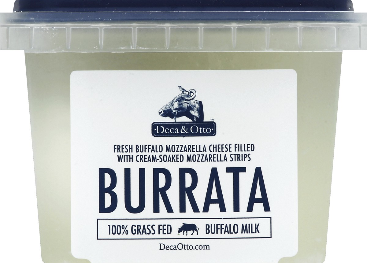 slide 1 of 5, Deca &Otto Grass Fed Buffalo Milk Burrata Cheese, 7 oz