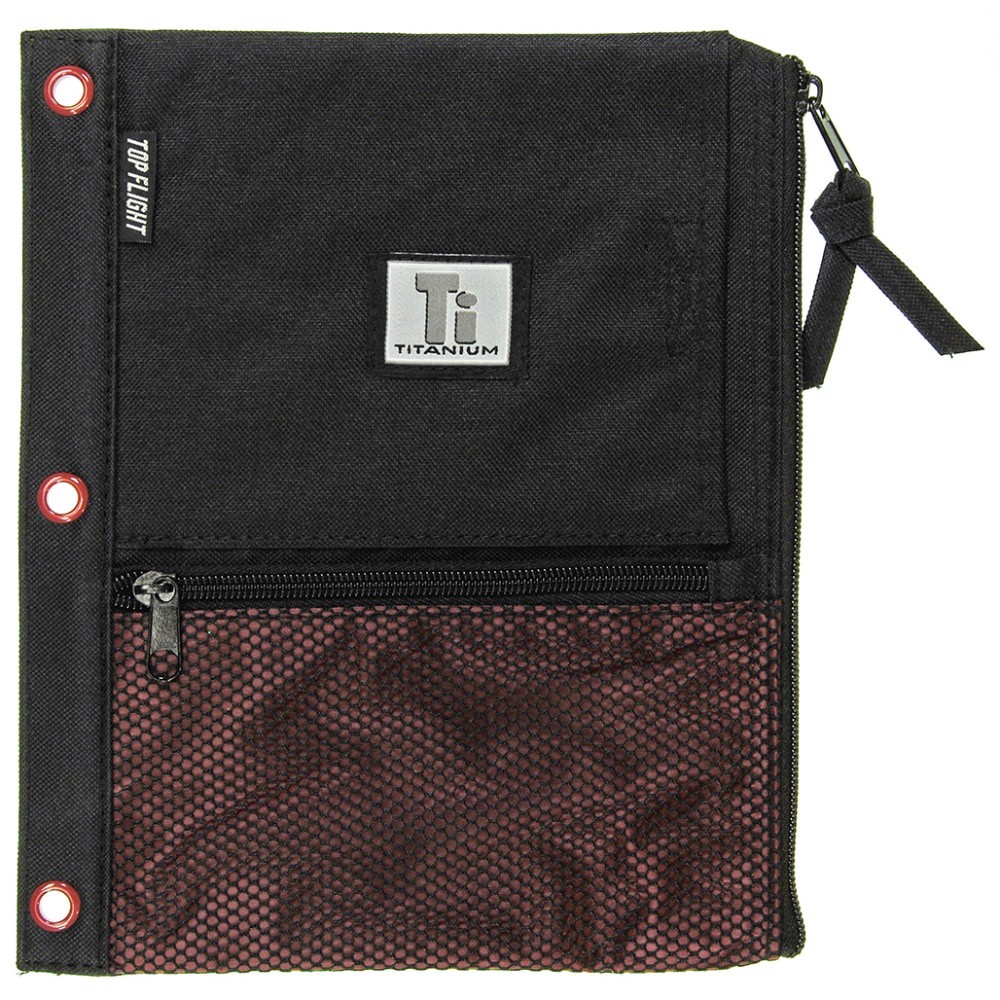 slide 2 of 2, Top Flight Titanium Pencil Pouch, 1 ct