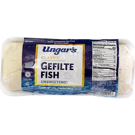 slide 1 of 1, Ungers Unsweet Gefilte Fish, 20 oz