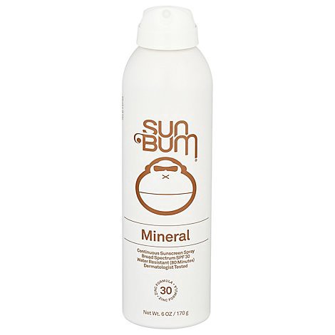 slide 1 of 1, Sun Bum Mineral Spray Spf 30 - 6 Oz, 6 oz