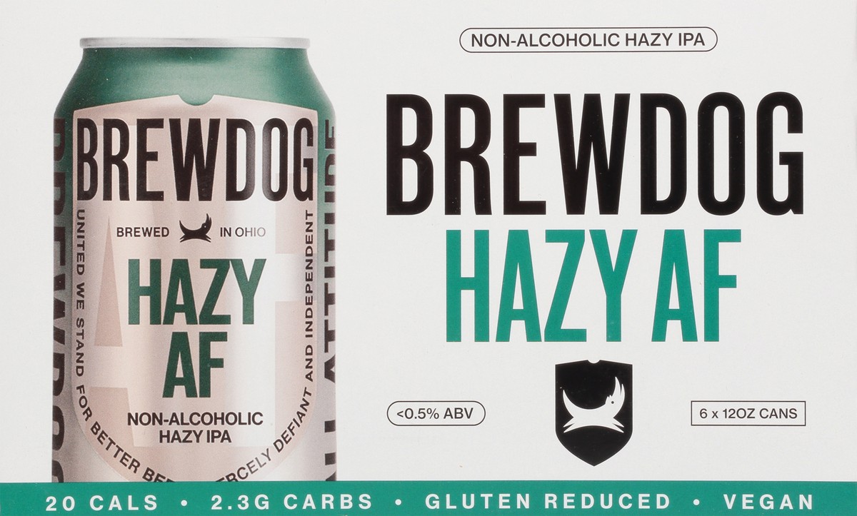 slide 9 of 14, Brew Dog Hazy Na, 6 ct; 12 fl oz