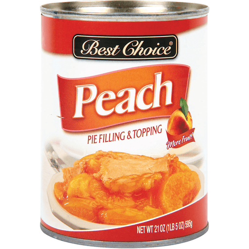 slide 1 of 1, Best Choice Peach Pie Filling, 21 oz