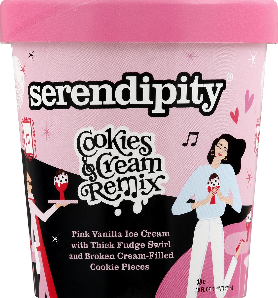 slide 9 of 12, Serendipity Cookies & Cream Remix Ice Cream 16 oz, 16 oz