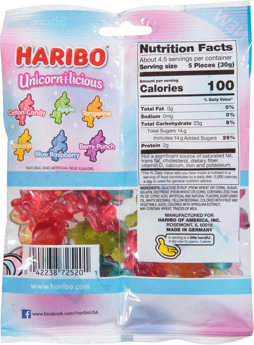 slide 7 of 13, Haribo Unicorn-i-Licious Gummi Candy Share Size 5 oz, 5 oz
