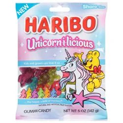 Haribo Unicorn-i-Licious Gummi Candy Share Size 5 oz