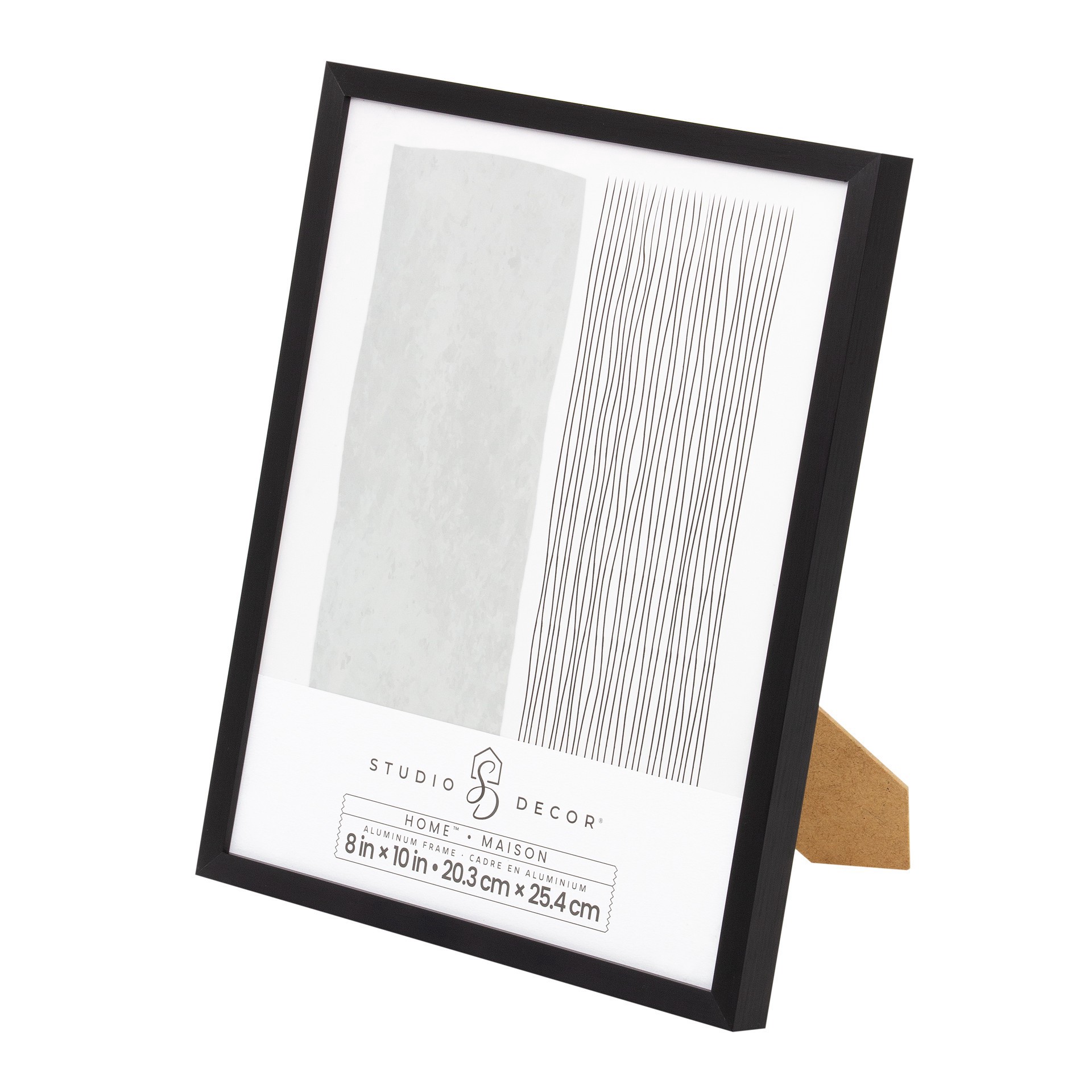 slide 8 of 8, Home Black Aluminum Frame By Studio Decor, 8 in x 10 in