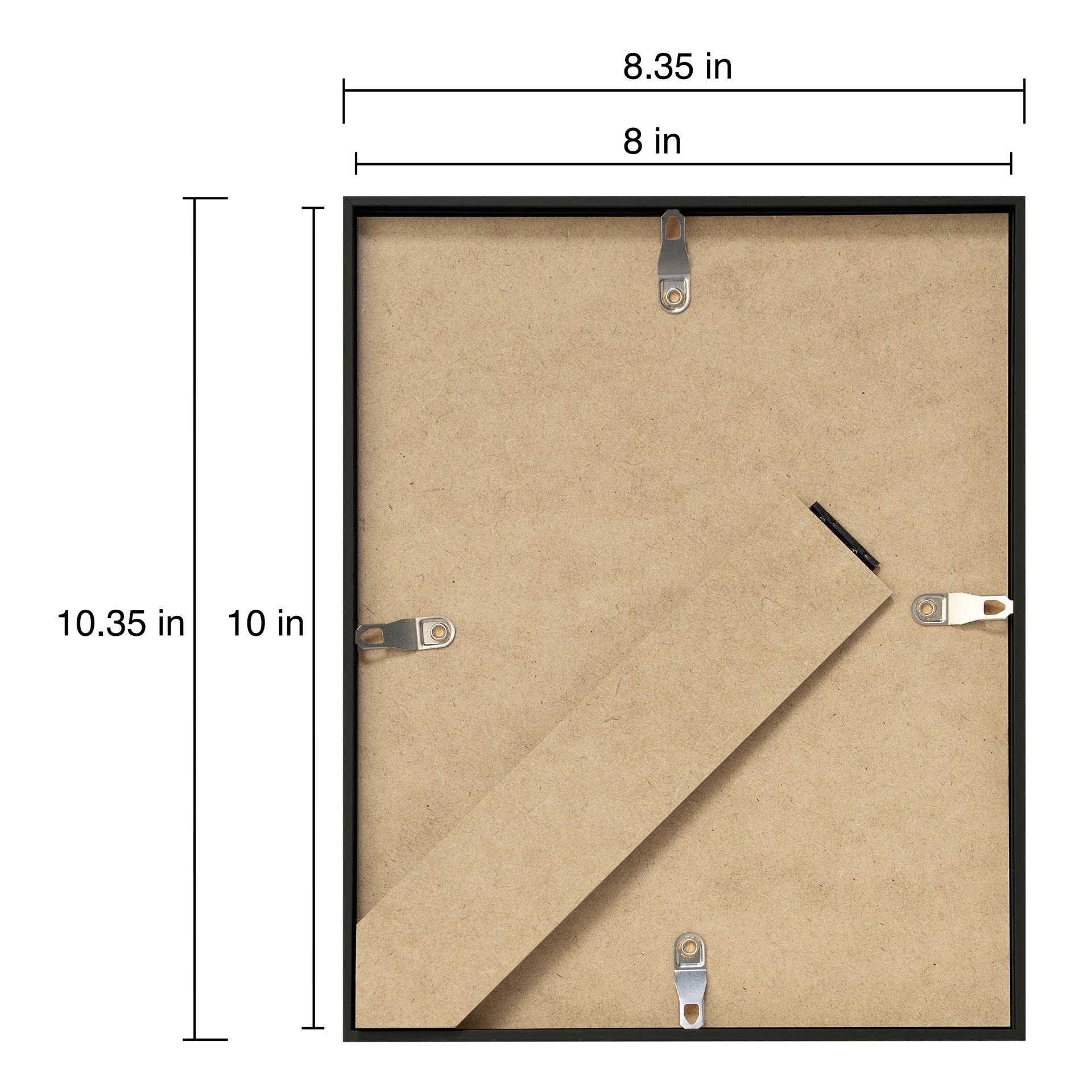 slide 4 of 8, Home Black Aluminum Frame By Studio Decor, 8 in x 10 in