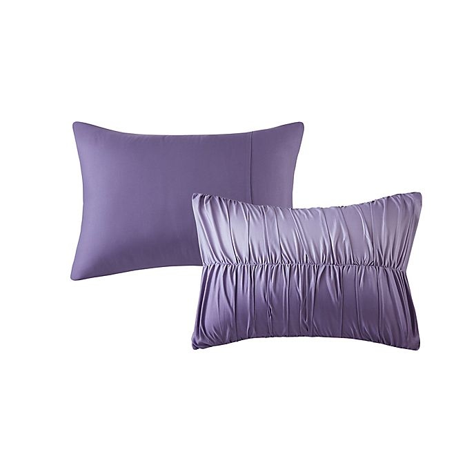 slide 4 of 6, Intelligent Design Ellen Full/Queen Comforter Set - Purple, 4 ct