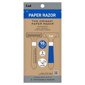 slide 1 of 1, Kai Origami Paper Disposable Razor, Bogo, 2 Ct, 2 ct