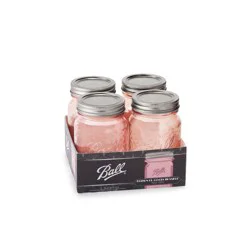 Ball 4pk Pint Vintage Jars - Pink