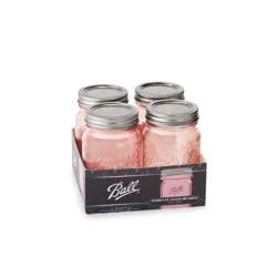 Ball 4pk Pint Vintage Jars - Pink
