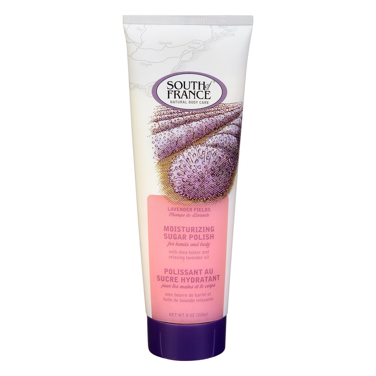 slide 1 of 9, South of France Moisturizing Lavender Fields Sugar Polish 8 oz, 8 oz