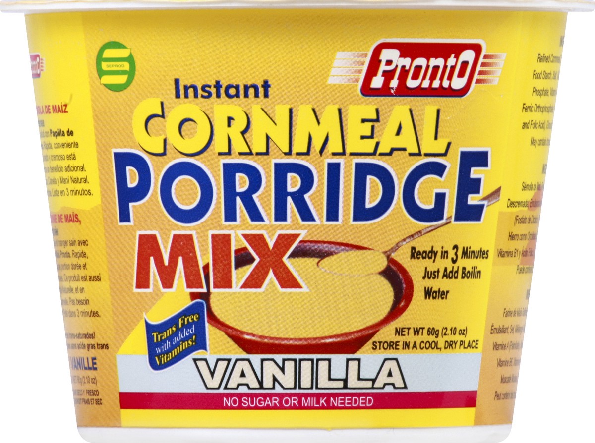 slide 2 of 10, Pronto Cup Porridge Vanilla, 60 grams