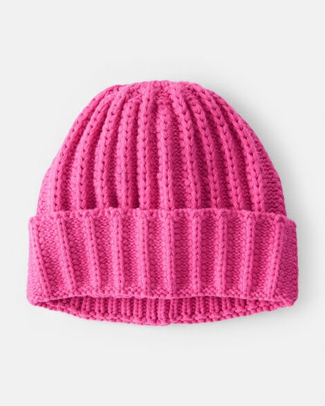 slide 1 of 2, Carter's Kid Beanie - Pink Fuchsia 8-14, 1 ct