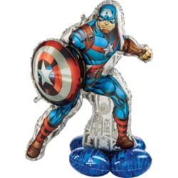 AirLoonz Captain America 36 Inch Decorative Air-Filled Balloon