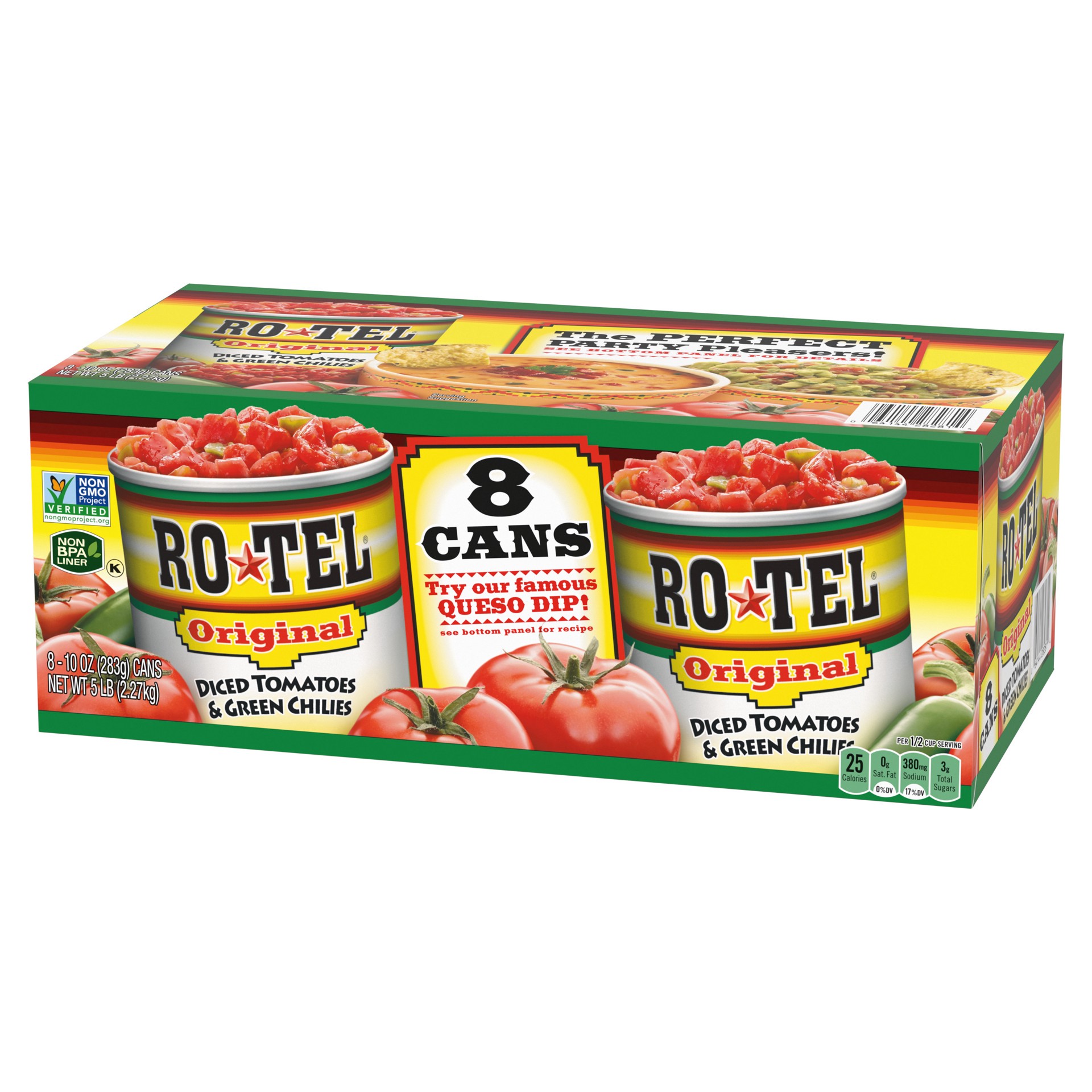 slide 3 of 5, Rotel Original Diced Tomatoes & Green Chilies 8 - 10 oz Cans, 8 ct