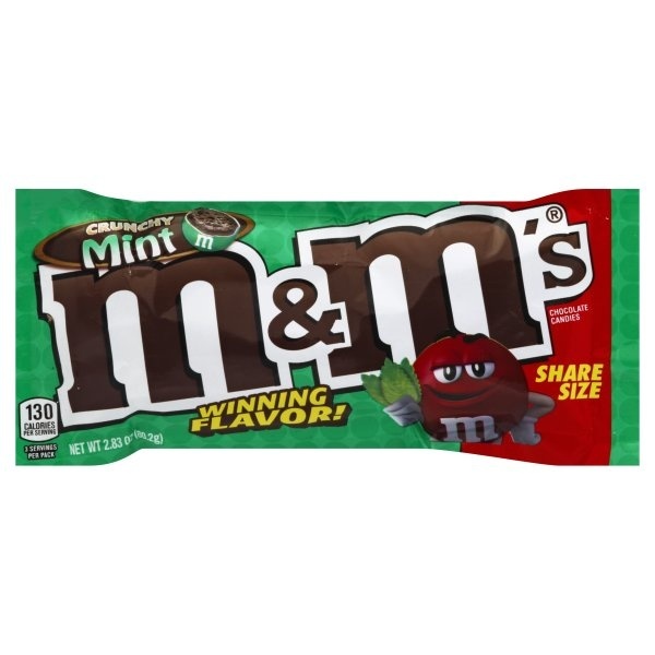 slide 1 of 1, M&M's M And M's Crunchy Mint King Size, 2.83 oz