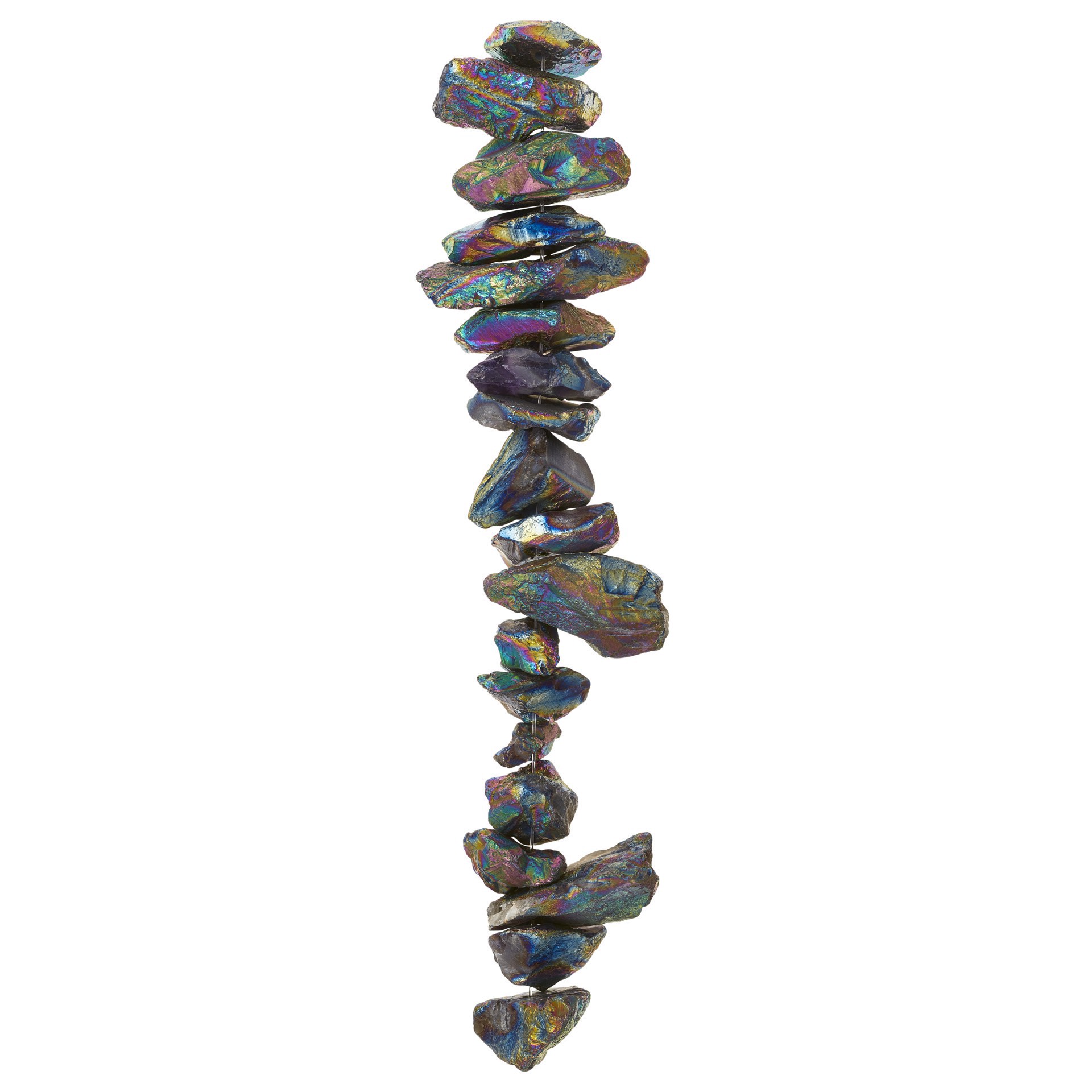 slide 3 of 3, Aurora Borealis Hematite Spike Beads By Bead Landing, 22mm-38mm