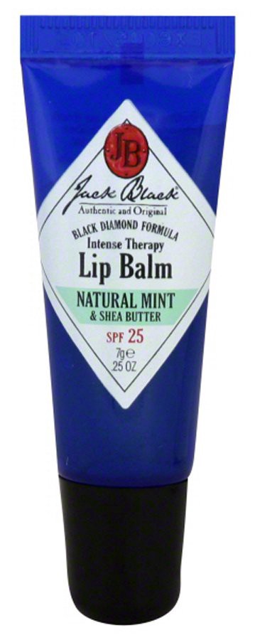 slide 1 of 1, Jack Black Natural Mint & Shea Butter Lip Balm SPF 25, 0.25 oz