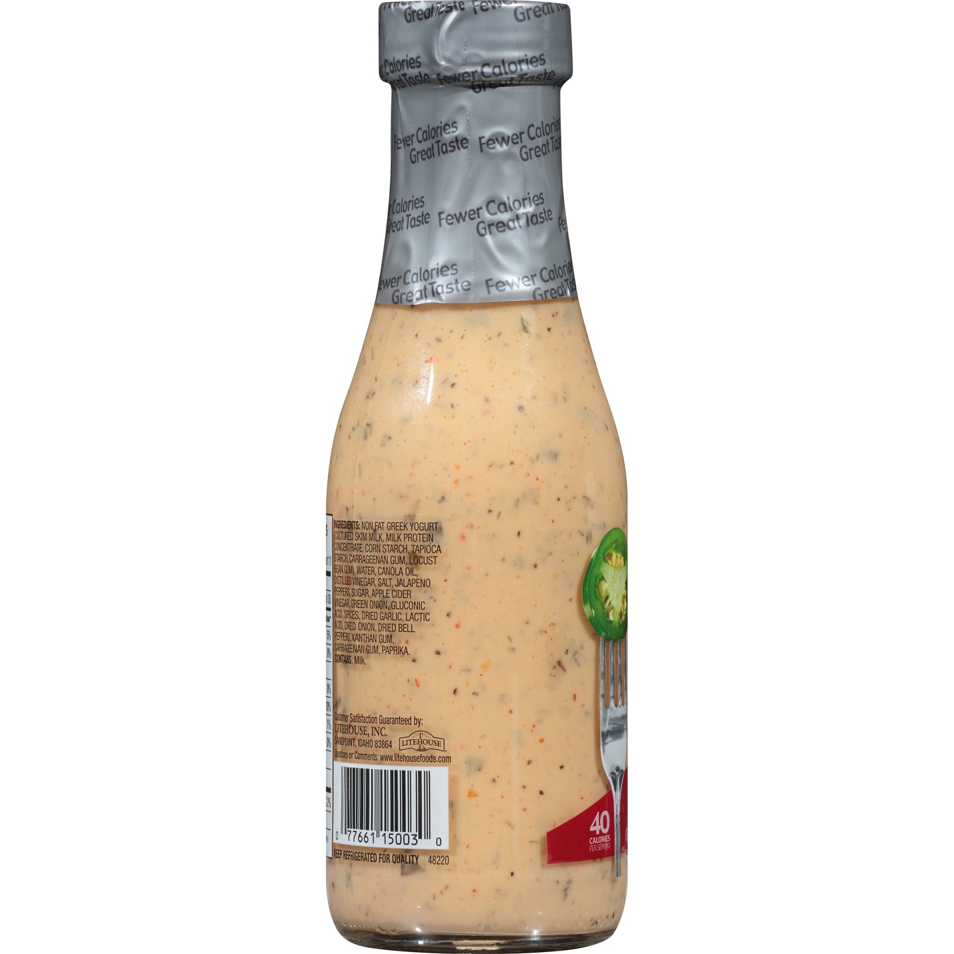 slide 2 of 6, Litehouse Opa Jalapeno Ranch Greek Yogurt Dressing 11.25 Fl. Oz. Bottle, 11.25 fl oz