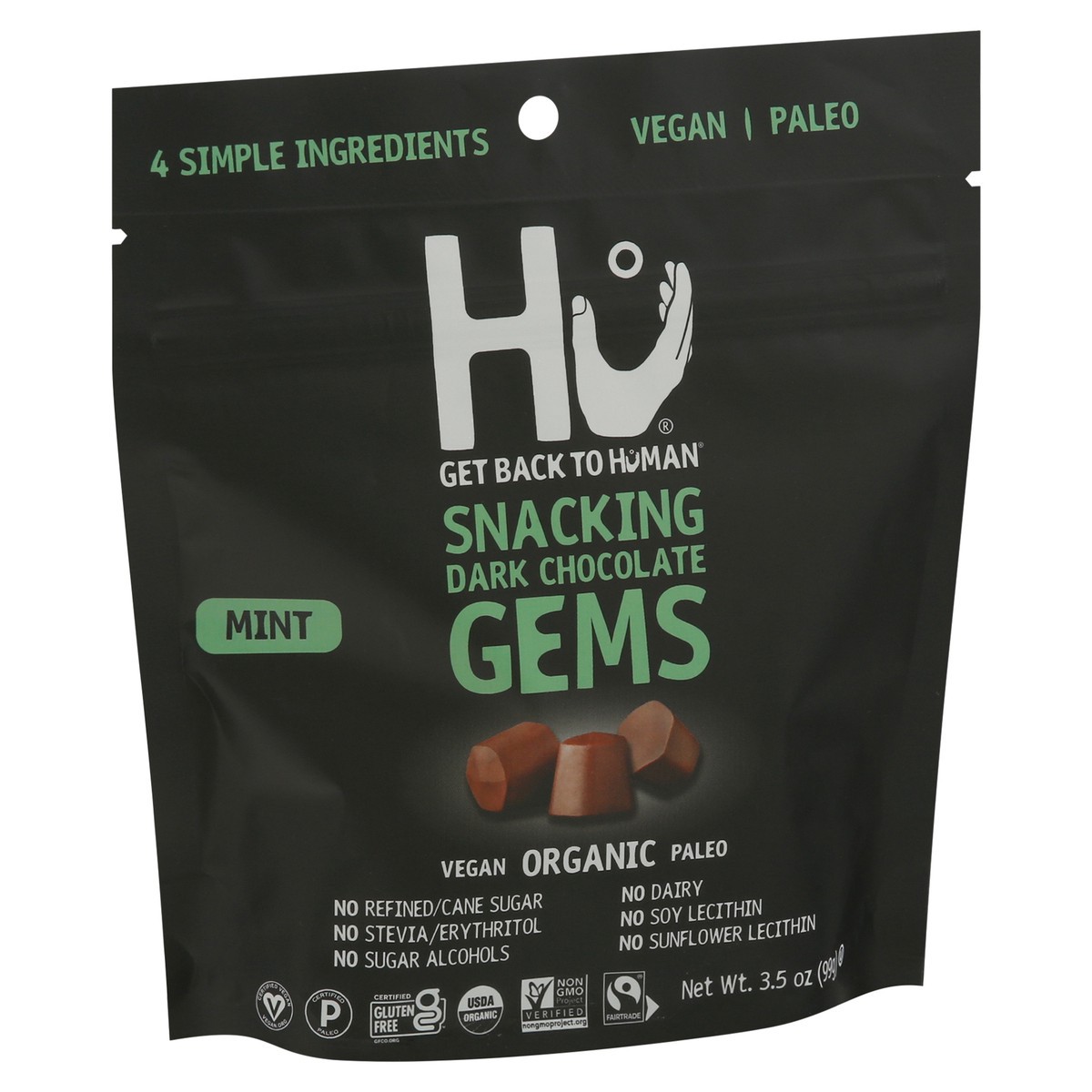 slide 2 of 9, Hu Kitchen Hu Mint Dark Chocolate Snacking Gems - 3.5oz, 3.5 oz