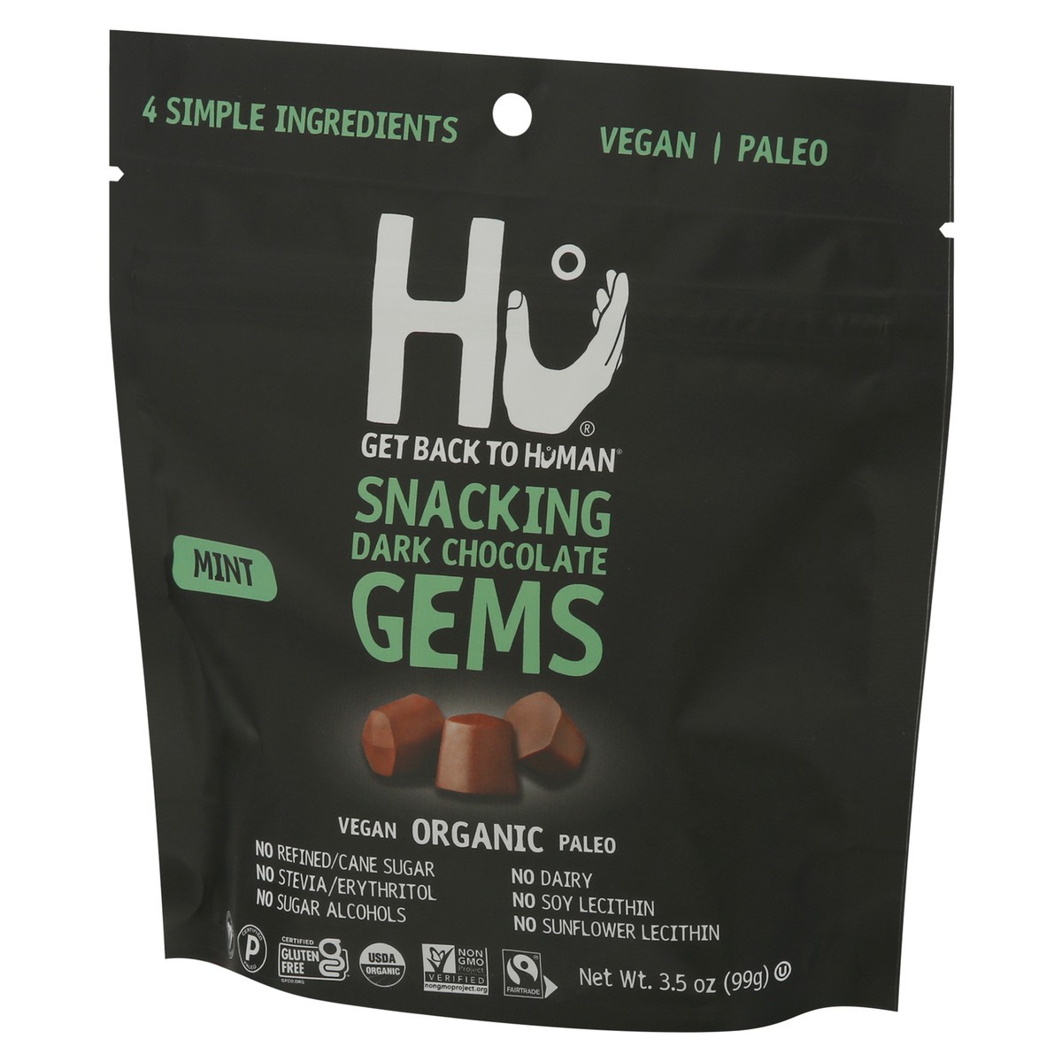 slide 3 of 9, Hu Kitchen Hu Mint Dark Chocolate Snacking Gems - 3.5oz, 3.5 oz