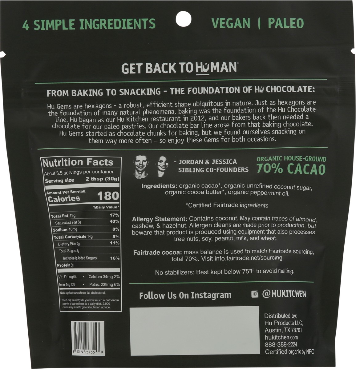 slide 5 of 9, Hu Kitchen Hu Mint Dark Chocolate Snacking Gems - 3.5oz, 3.5 oz