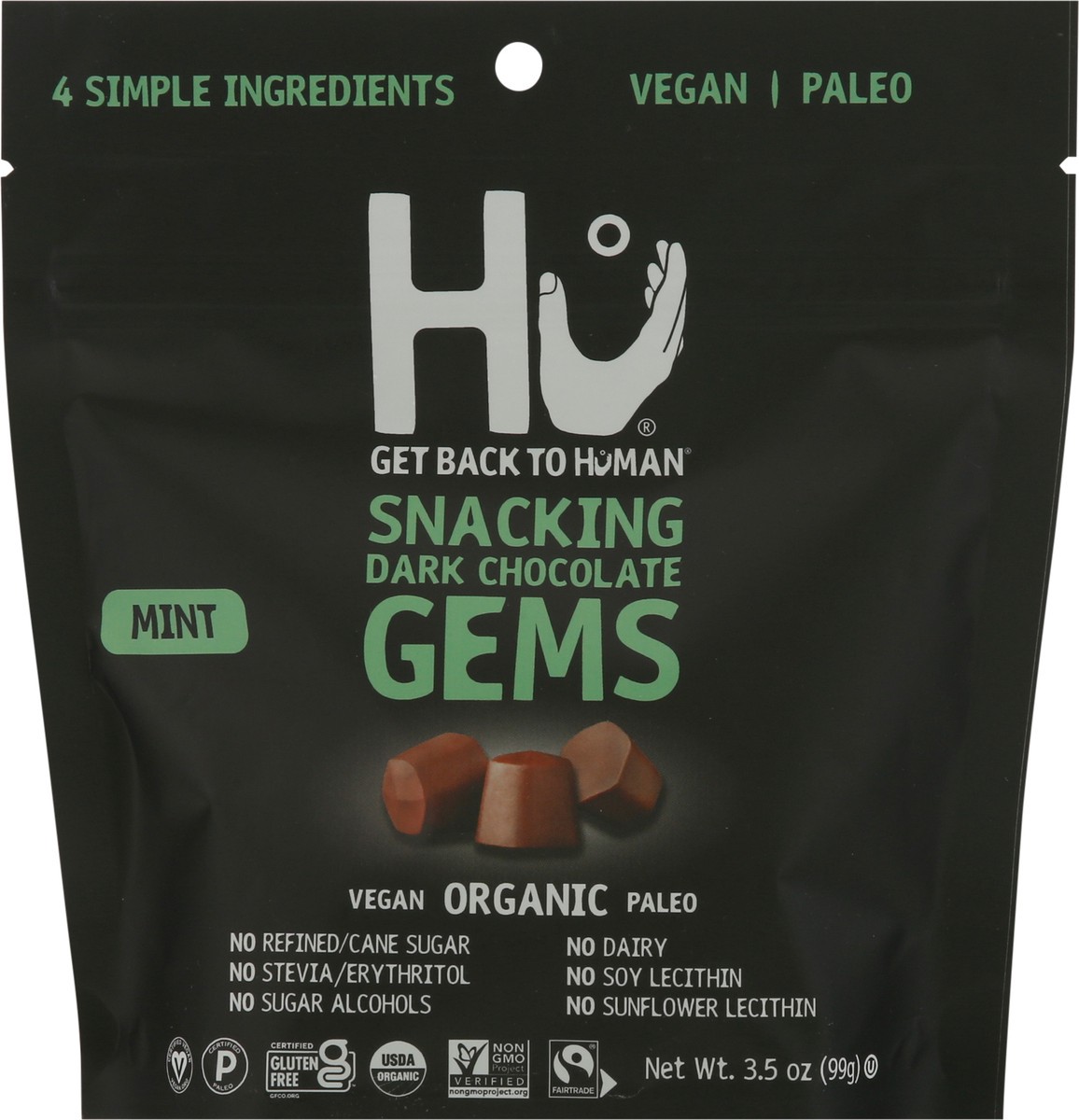 slide 6 of 9, Hu Kitchen Hu Mint Dark Chocolate Snacking Gems - 3.5oz, 3.5 oz