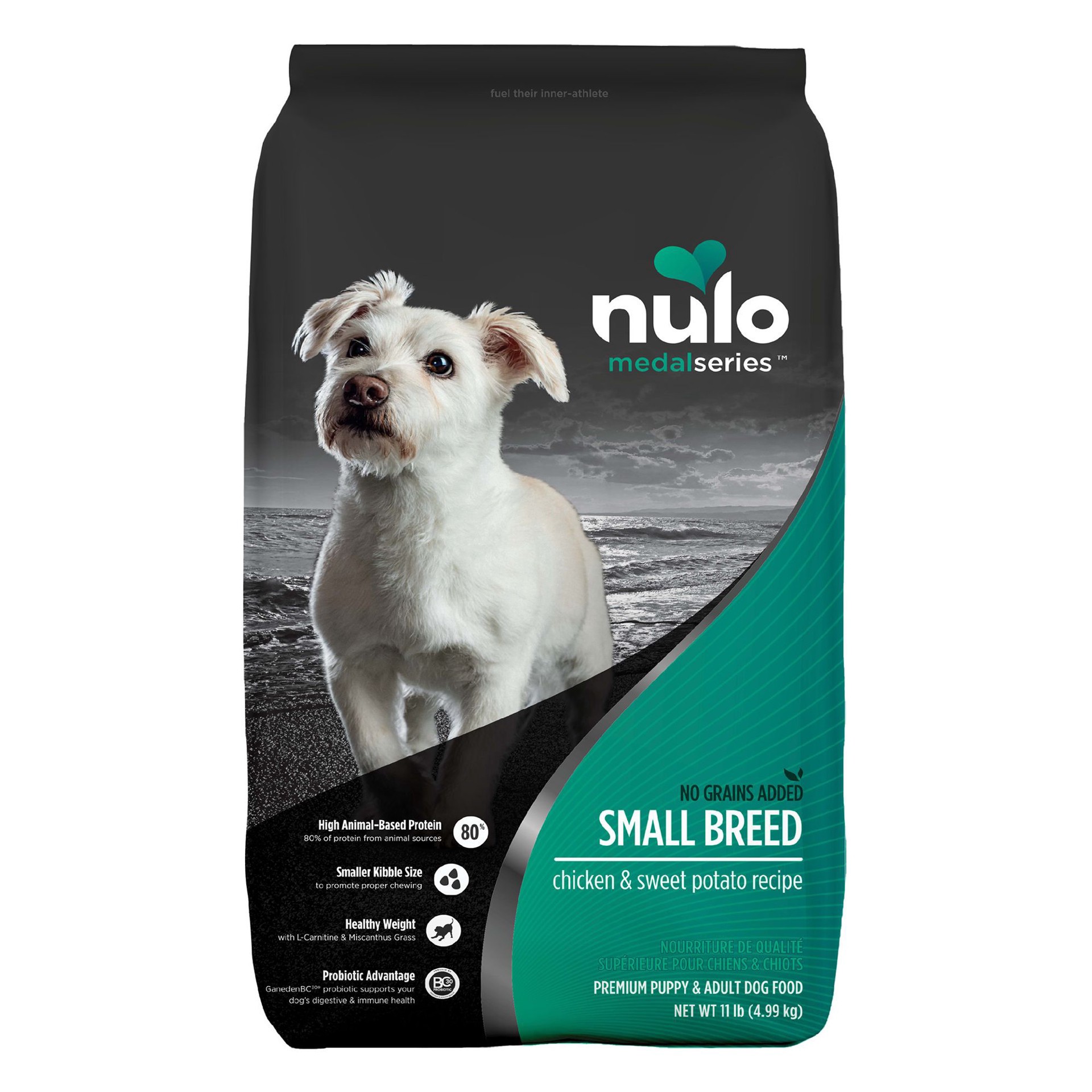 slide 1 of 1, Nulo MedalSeries Grain-Free Chicken & Sweet Potato Small Breed Dry Dog Food, 11 lb