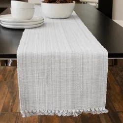 Room & Retreat Striated Stripe Runner Gray