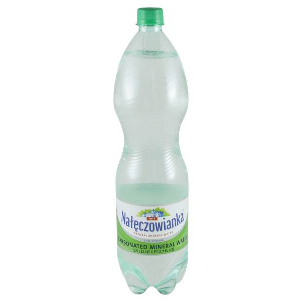 slide 1 of 4, Naleczowianka Carbonated Water Mineral, 50.7 fl oz