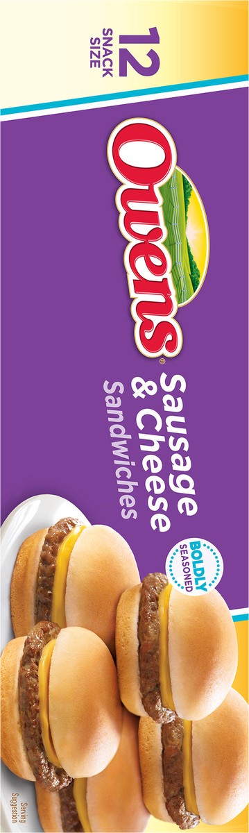 slide 7 of 11, Owens Sausage & Cheese Sandwiches 12 ct Box, 12 ct
