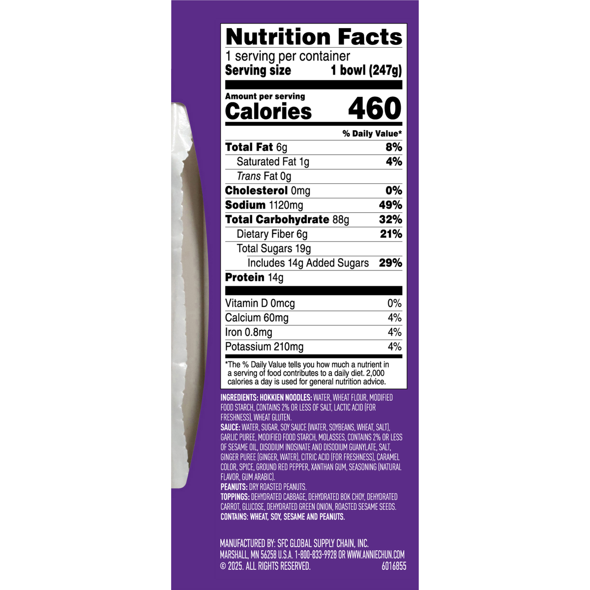 slide 3 of 8, ANNIE CHUNS Annie Chun's Chinese-Style Kung Pao Noodle Bowl, 8.6 oz, 8.6 oz