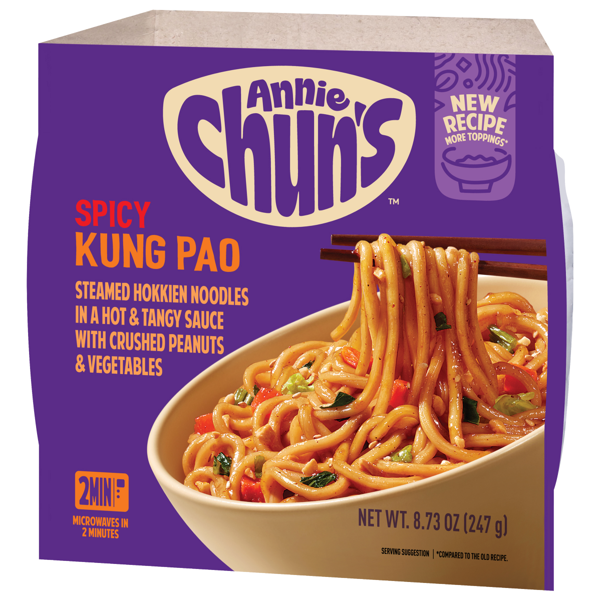 slide 4 of 8, ANNIE CHUNS Annie Chun's Chinese-Style Kung Pao Noodle Bowl, 8.6 oz, 8.6 oz