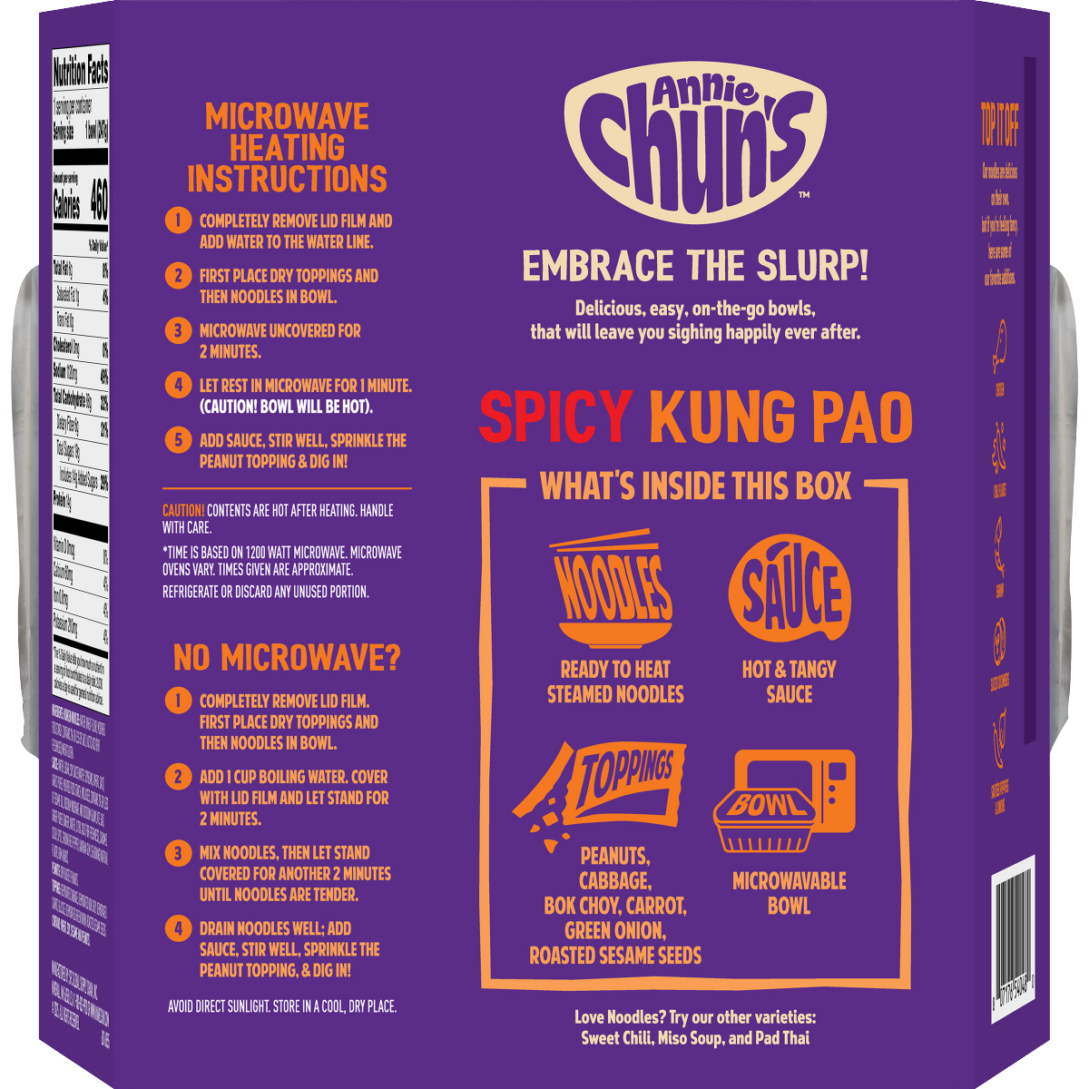 slide 7 of 8, ANNIE CHUNS Annie Chun's Chinese-Style Kung Pao Noodle Bowl, 8.6 oz, 8.6 oz