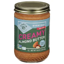 Cadia No-Stir Creamy No Salt Added Almond Butter 16 oz
