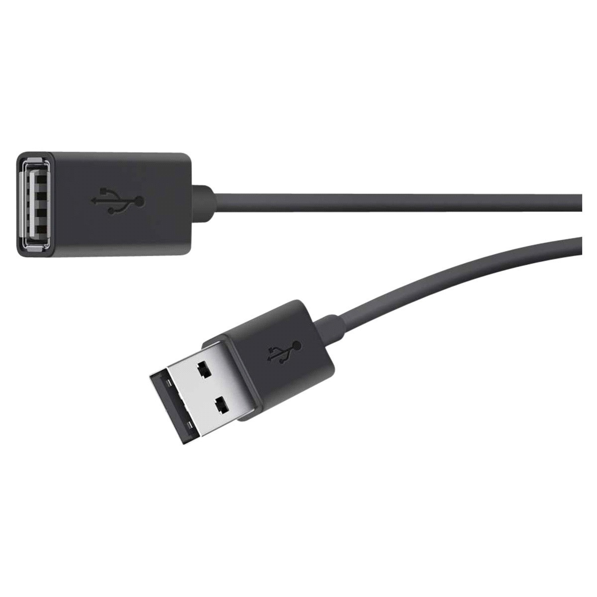 slide 1 of 1, Belkin Cable Usb-A To Female 4-Pin Usb-A 1.8M Blk, 1 ct