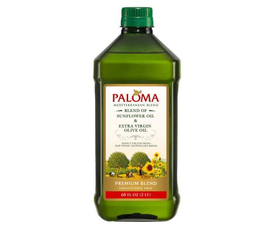 slide 1 of 1, Paloma Mediterranean Blend Sunflower & Extra Virgin Olive Oil, 68 oz