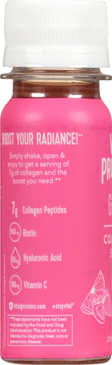 slide 7 of 9, Vital Proteins Glow Strawberry & Lemon Collagen Shot 2 oz, 2 oz