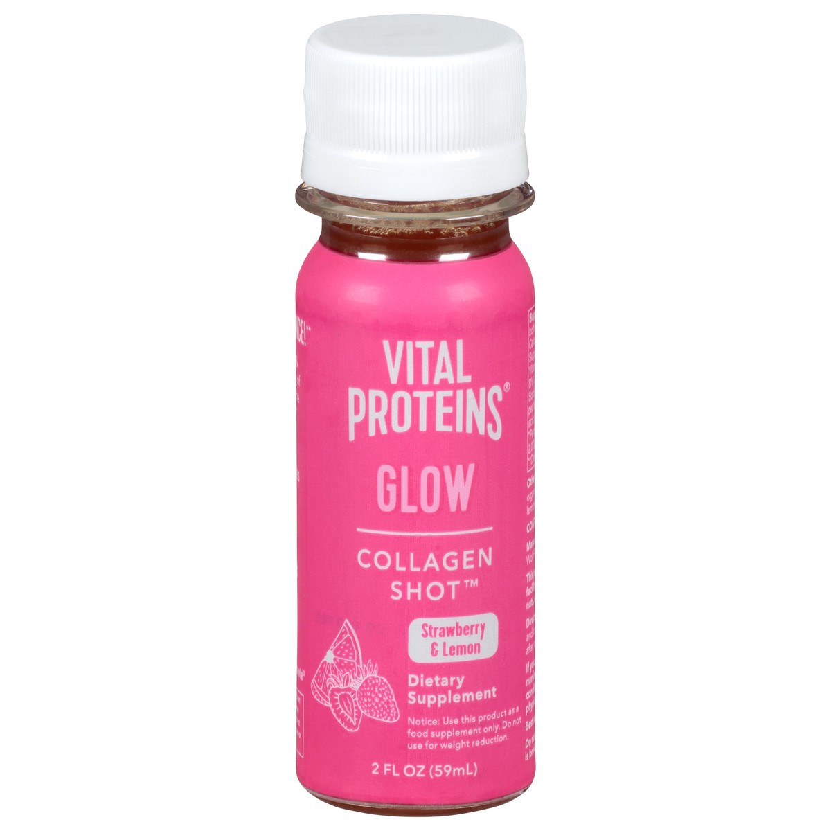 slide 1 of 9, Vital Proteins Glow Strawberry & Lemon Collagen Shot 2 oz, 2 oz